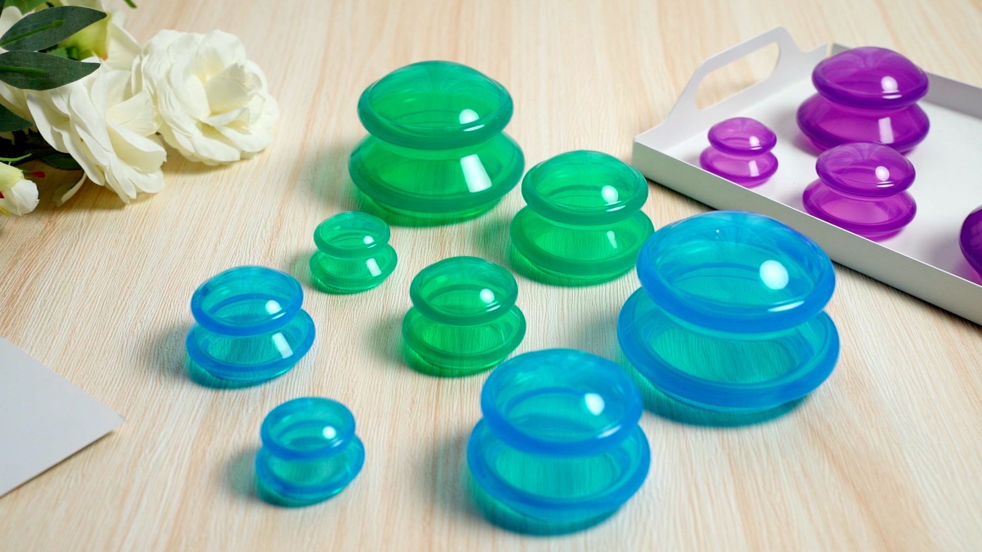 Amazon.com: Geiserailie 16 Pcs 4 Sizes Cupping Therapy Set